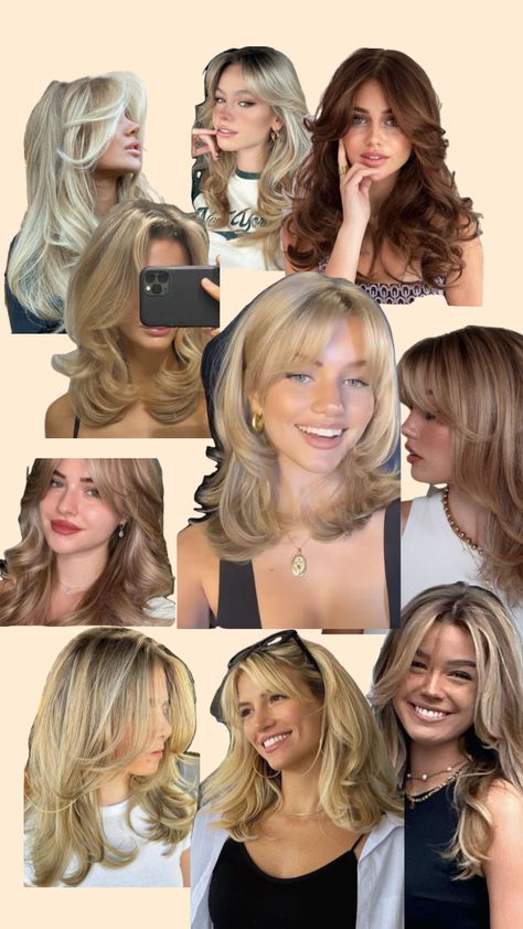 #butterfliecut#hair Butterfly Blowout, Unique Haircuts, Haircuts Long, Hairstyle Examples, Cabello Hair, Brunette Hair With Highlights, Hairstyles For Layered Hair, Wacky Hair, Haircuts For Wavy Hair