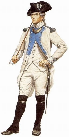 French Line Officer (1780) American Military History, French Military, Canadian Military, Colonial America, Canadian History, Hudson Bay, French Army, French Revolution, Napoleonic Wars