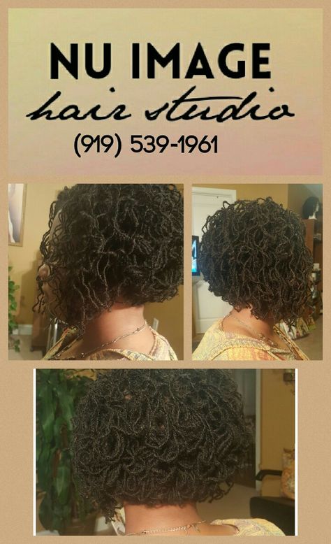 Bob Haircut and Braid out on Sisterlocks ~ Nu Image Hair Studio, LLC, Columbia, SC Sisterlock Bob, Afro Puff Ponytail, Short Afro Hairstyles, Natural Hair Twist Out, New Hair Do, Short Locs Hairstyles, Very Short Haircuts, Natural Hair Twists, Braid Out