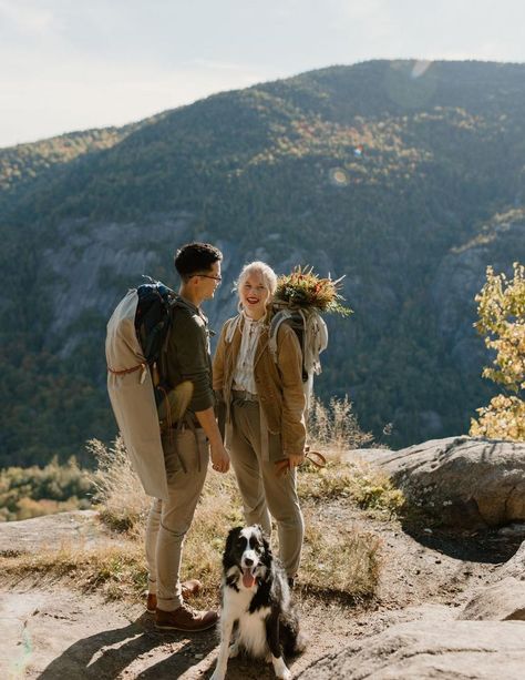 Sunset-Hiking-Elopement-in-Keene-Valley,-NY.-Adirondack-Mountains,-Upstate-New-York-locations-for-adventure-elopements. Hiking Elopement, Virginia Elopement, Alaska Wedding, Catskill Mountains, Outdoor Elopement, Adirondack Mountains, Gorgeous Sunset, Outdoor Wedding Ceremony, Adventure Wedding