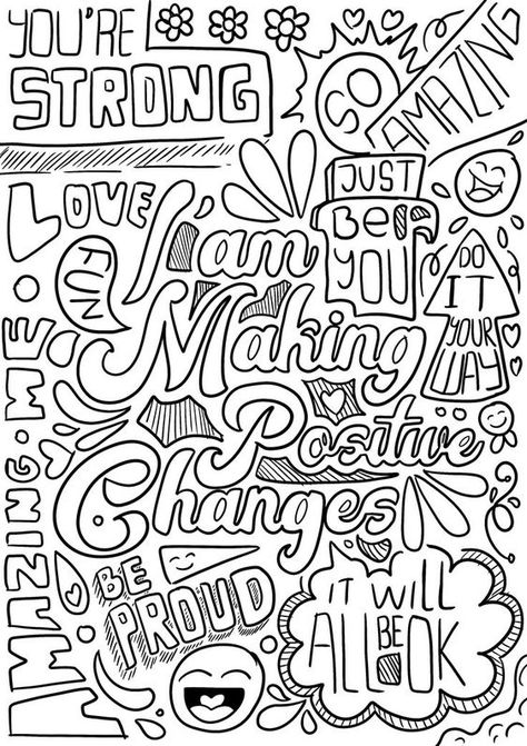 A Colorful Mess of Positivity: A coloring book of affirmations Page 11 Coloring pages for kids #coloringpagesforkids Coloring page for kids #coloringpageforkids Kids coloring page #kidscoloringpage 9.249 Affirmation Colouring Pages, Body Positive Coloring Pages, Self Care Coloring Pages, Simple Aesthetic Coloring Sheets, Recovery Coloring Pages, Adult Coloring Pages Free Printable, Mindfulness Coloring Pages, Affirmation Coloring Pages, Coloring Sheets For Adults