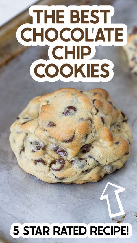 Best Ever Chocolate Chip Cookies, Giant Chocolate Chip Cookies, Chocolate Chip Pudding, Chocolate Chip Pudding Cookies, Cookies Recipes Chocolate, The Best Chocolate Chip Cookies, The Perfect Cookie, Best Chocolate Chip Cookies, Giant Chocolate