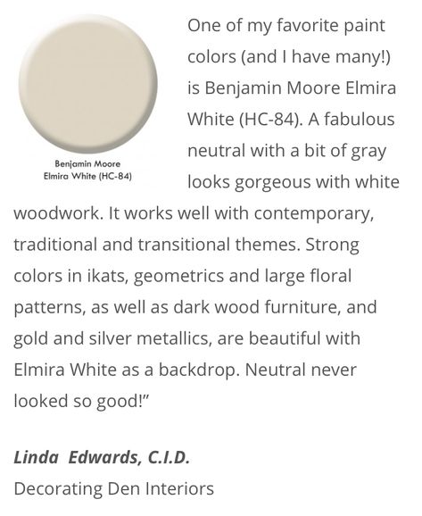 Elmira White /Benjamin Moore Bm Elmira White, Benjamin Moore Elmira White, Elmira White Benjamin Moore, Elmira White, Exterior House Paint Color, Paint Colors For House, Colors For House, Paint Color Combinations, Exterior House Paint