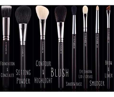 Mac Makeup Brushes Set, Mac Makeup Brushes, Mac Brushes, Makeup Brushes Set, Mac Makeup, Makeup Brush Set, All Things Beauty, Powder Brush, Beauty Make Up