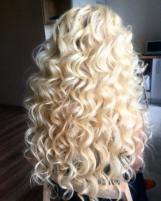 Spiral Perm Long Hair, Long Blonde Curly Hair, Long Hair Perm, Spiral Perm, Curls For Long Hair, Blonde Curly Hair, Big Curls, Long Curls, Long Blonde