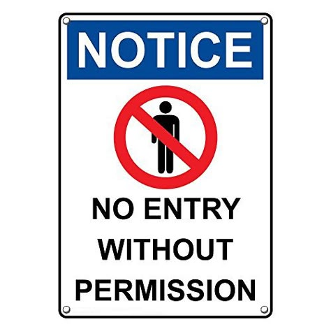 Weatherproof Plastic Vertical OSHA Notice No Entry Without Permission Sign with English Text and Symbol : Amazon.in: Industrial & Scientific Australian Road Signs, Work Office Decor Ideas, Safety Signs And Symbols, Philippine Map, No Entry, Entry Signs, Work Office Decor, English Text, Beautiful Landscape Wallpaper