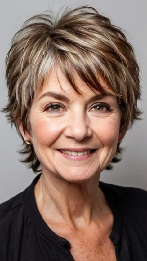 Layered Shaggy Cut Stacked Shag Haircut, Razor Layered Haircuts, Cute Short Shag Haircuts, Shaggy Short Bob Hairstyles, Short Shags On Women, Shaggy Short Hair Straight, Short Shag Hairstyle Women, Short Shag With Bangs Layered Cuts, Short Shag Straight Hair