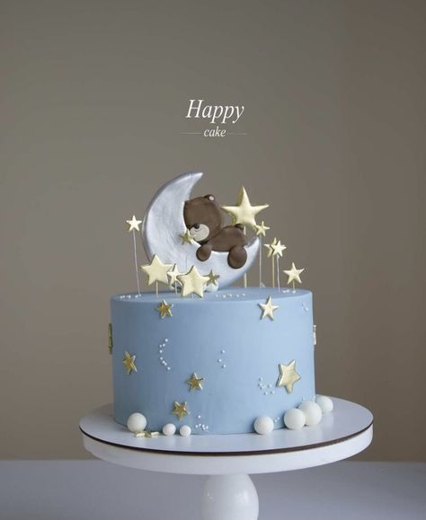 Cake Designs Baby Boy, Over The Moon Cake Ideas, Over The Moon Baby Shower Cake, Star Shaped Food, Star Theme Cake, Over The Moon Cake, Moon Baby Shower Cake, Twinkle Little Star Cake, Moon Baby Shower Theme