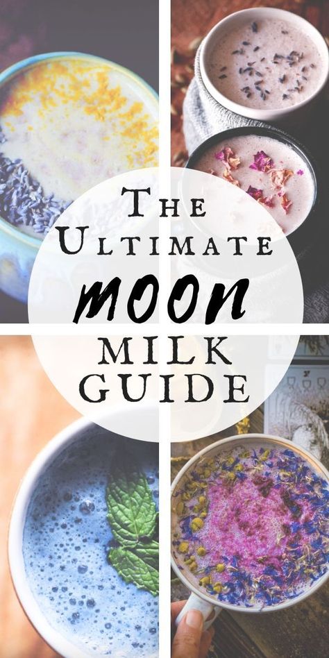 Moon Milk Recipe, Dairy Snacks, Kitchen Witch Recipes, Moon Milk, Milk Tea Recipes, Plat Vegan, Tea Drink Recipes, Ayurvedic Recipes, Herbal Recipes