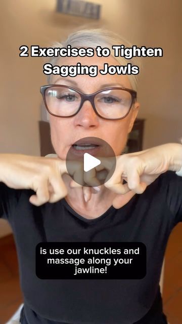 Facial Exercises For Jowls, Sagging Jowls, Face Lift Exercises, Sagging Cheeks, Sagging Face, Chin Exercises, Homemade Wrinkle Cream, Facial Massage Routine, Natural Face Lift