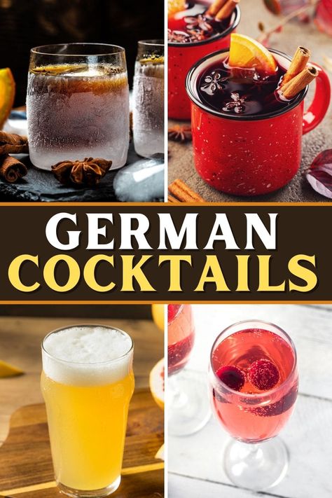 Try something different with these authentic German cocktails! From radler to beer punch to Bavairan coffee, these drinks give a true German experience. Oktoberfest Alcoholic Drinks, German Mixed Drinks, German Cocktails Recipes, German Alcoholic Drinks, Octoberfest Party Ideas Food, Oktoberfest Cocktails, German Cocktails, Oktoberfest Drinks, Oktoberfest Party Food