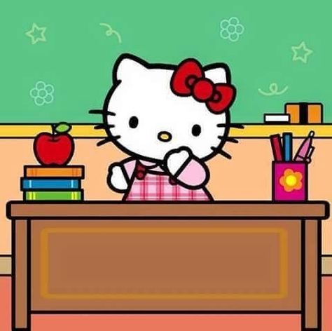 Sanrio Classroom, Sanrio Wallpaper Aesthetic, College Wallpaper, Hello Kitty School, Ipad Stickers, Hello Kitty Imagenes, Hello Kitty Wallpaper Hd, Images Hello Kitty, Anime Wall Prints !!