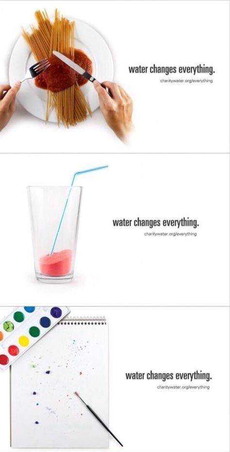 True very true Water Campaign, Creative Marketing Campaign, Creative Campaign, What Is Fashion Designing, Charity Water, Café Design, Water Shortage, Clever Advertising, Flyers Design