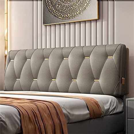 King Size Bed With Cushion Headboard, Bedroom Headrest Design, Small Headboard Design, Bed Design Back Wall, Bed Back Board Design, Head Rest For Bed Headboard Ideas, Double Bed Back Wall Design, Bed Back Ideas Headboards, Bed Headrest Cushion Design