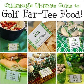 Golf Party Appetizers, Golf Gender Reveal Food, Golf Party Food Labels, Golf Birthday Food Ideas, Golf Theme Food Ideas, Hole In One Birthday Food, Hole In One Food Ideas, Golf Themed Food, Golf Gender Reveal