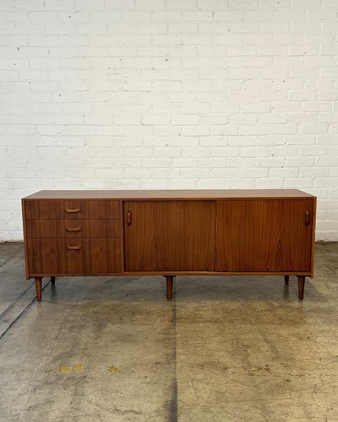 Low Profile Credenza in Teak Price: 1150 Dimensions: W70 D17.25 H26.25 Credenza, Low Profile, Teak