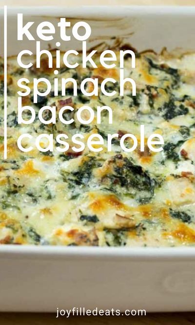 Bacon Casserole, Keto Chicken Casserole, Low Carb Low Fat Recipes, Chicken Spinach, Keto Casserole, Low Carb Casseroles, Low Carb Diet Recipes, Keto Recipes Dinner, Low Carb Meals Easy