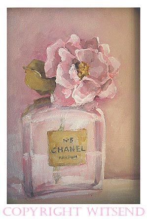 "The Classics", original painting. sold Parfum Chanel, Fashion Artwork, Pink Perfume, Pink Bottle, Pretty Decor, Art Party, Painting Art Projects, Beach Art, 그림 그리기