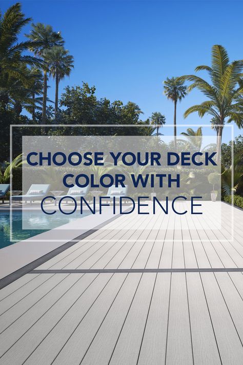 Composite Deck Colors For Gray House, Decking Colours, Trex Deck Colors, Deck Paint Colors, Composite Decking Colors, Dark Blue Houses, Grey Deck, Blue Siding, Grey Siding