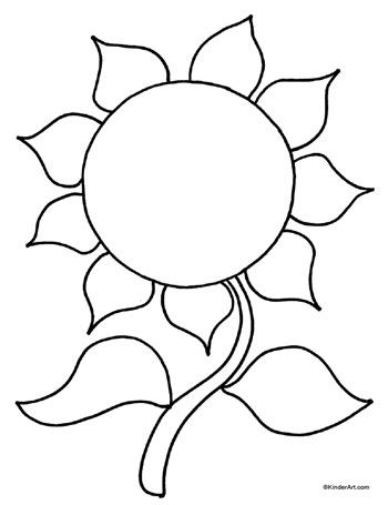 Free Printable Sunflower Coloring Page | Sunflower Coloring Page. Printable Pages from KinderArt and ... Sunflower Coloring Page, Embroidery Sunflower, Sunflower Coloring, Sunflower Template, Sunflower Coloring Pages, Sunflower Colors, Coloring Page Printable, Pattern Coloring Pages, Flower Pattern Design