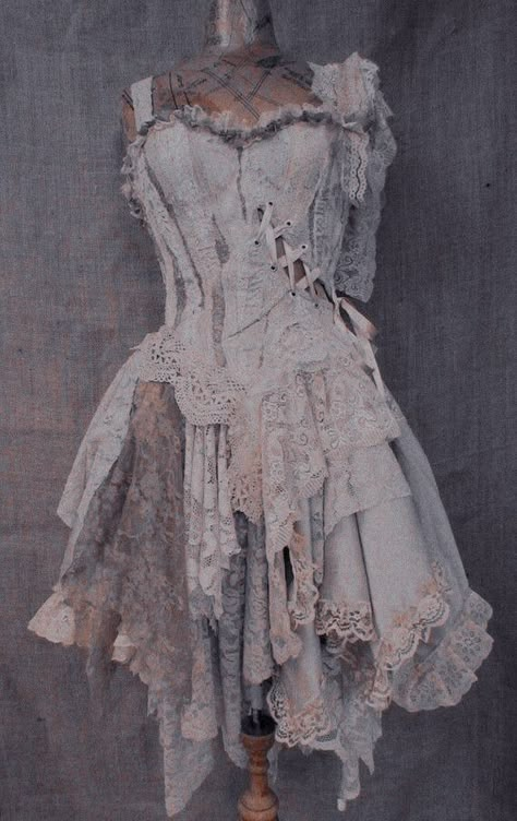 Ripped Wedding Dress, Torn Outfit Aesthetic, Ripped White Dress, Torn Wedding Dress, Torn Dress Aesthetic, Ripped Dress Aesthetic, Tim Burton Aesthetic Clothes, Distressed Wedding Dress, Torn Dress Drawing