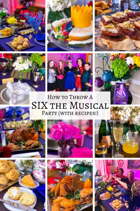 SIX the Musical Party - Six The Musical Themed Party, Broadway Musicals Party, Six Queens, Musical Birthday Party, Broadway Theme, Musical Party, Broadway Party, Dance Party Birthday, Six The Musical