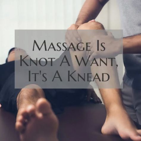 Definitely a Knead! #massage #massagehumor https://video.buffer.com/v/5f0d1b8746ab046cf06e7825 Massage Sayings Funny, Signs You Need A Massage, Sports Massage Quotes, Massage Therapy Content Ideas, Sports Massage Therapy Aesthetic, Massage Therapy Facts, New Year Massage Therapy Quotes, Sports Massage Room Ideas, Massage Therapy Rooms Ideas