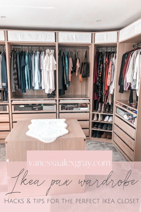 All you need to know before buying or installing the Ikea pax system wardrobe. Wallpaper Wardrobe, Aesthetic Home Design, Ikea Pax System, Walk In Closet Ikea, Walk In Wardrobe Design, Ikea Pax Closet, Pax Closet, Wardrobe Aesthetic, Pax System