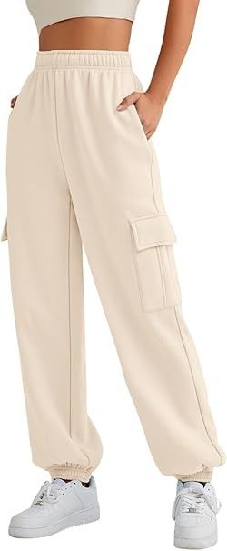 Amazon.com: AUTOMET Womens Cargo Sweatpants Cinch Bottom Lounge Baggy Cotton Pants Joggers High Waist Fall Athletic Pant with Pockets Apricot S : Clothing, Shoes & Jewelry Back To School Amazon, Jogger Pants Outfit Women, Fashion Outfits Y2k, Sweatpants Oversized, Clothes Style Ideas, Cute Outfits Winter, Autumn Mood Board, Jogger Outfit, Womens Cargo