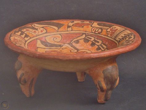 Mayan Alien Artifacts, Mayan Pottery Ceramics, Mayan Pottery, Inca Pottery, Mesopotamian Pottery, Mayan Stone Carving, Water Vessel, Art Articles, Pottery Clay