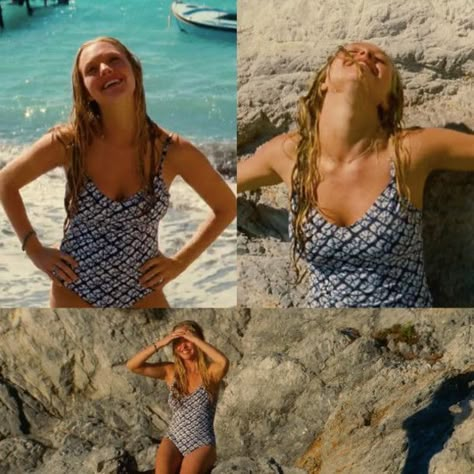 Mamma Mia Bathing Suit, Mama Mia Swimsuit, Mamma Mia Swimsuit, Sophie Mama Mia, Sophie Mamma Mia Outfits, Mamma Mia Amanda Seyfried, Amanda Seyfried Mamma Mia, Sophie Mamma Mia, Sophie Sheridan