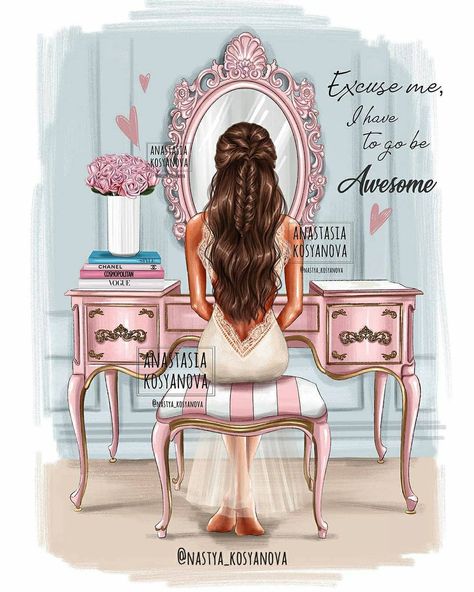 SKETCH GALLERY SKETCHSURF on Instagram: “Happy Woman's Day! 🌸 . . These beautiful illustrations by @nastya_kosyanova 🏵️ . . @sketchsurf_ .” Anastasia Kosyanova, Image Girly, Megan Hess, New Illustration, Girly Drawings, Redhead Girl, Brunette Girl, Beautiful Morning, Excuse Me