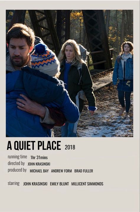 Quiet Place Movie, A Quiet Place Movie, Movies Minimalist, Polaroid Movie Poster, Marvel Movie Posters, Movie To Watch List, Iconic Movie Posters, Movie Card, Film Posters Minimalist