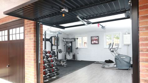 Garage conversion ideas: 19 great ways to use your space | Real Homes Garage Conversion Ideas, Garage Gym Design, Building A Home Gym, Garage To Living Space, Home Gym Garage, Converted Garage, Garage Renovation, Garage Style, Gym Room At Home