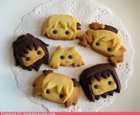 Choco Biscuit, Mahō Shōjo Madoka Magica, Mahō Shōjo, Puella Magi, Puella Magi Madoka Magica, Cute Cookies, Kawaii Food, Cute Desserts, Purim