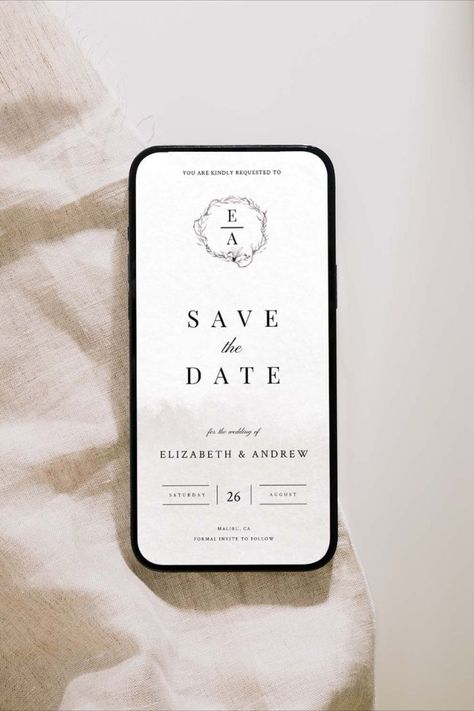 Electronic Save The Date Classic Template Save the Date Text Invite Template Templett Instant Download Minimalist Editable Invitation Online Save The Date Ideas, Digital Save The Date Ideas For Weddings, Save The Date Ideas Digital, Digital Save The Date Ideas, Save The Dates Ideas, Save The Date Text, Save The Date Electronic, Save The Date Classic, Save The Date Online