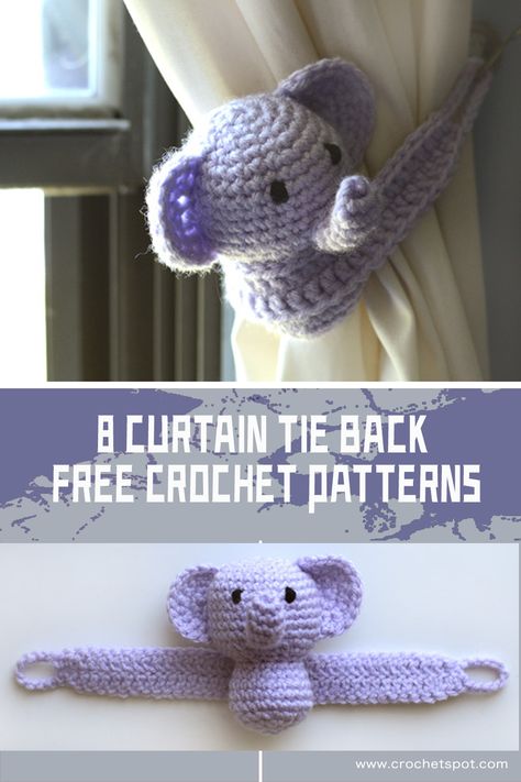 8 Crochet Curtain Tie Back FREE Patterns Crochet Curtains Free Pattern, Crochet Curtain Tie Backs Free Pattern, Crochet Curtain Tie Backs, Crochet Curtain Tiebacks, Crocheted Curtain Tie Backs Patterns, Curtain Ties Crochet, Curtain Tie Backs Crochet, Curtain Tie Backs Diy Simple Crochet, Curtain Tie Back Crochet