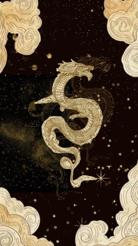 Dragon Wallpapers Aesthetic, Silver Dragon Aesthetic, Golden Dragon Aesthetic, Gold Dragon Aesthetic, Chinese Dragon Aesthetic, Gold Dragon Wallpaper, Gold Dragon Art, Golden Dragon Art, Chinese Dragon Wallpaper