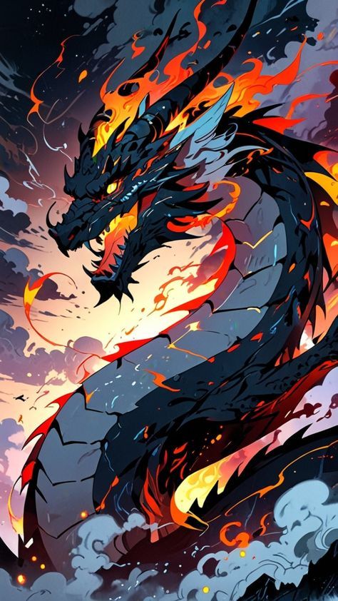 Hi My Friends If you feel boring so visit my website for entertaining Lava Dragon, Elemental Dragons, Eastern Dragon, Dragon Sketch, Dragon Illustration, Dragon Pictures, Fantasy Creatures Art, Dragon Artwork, Fire Dragon