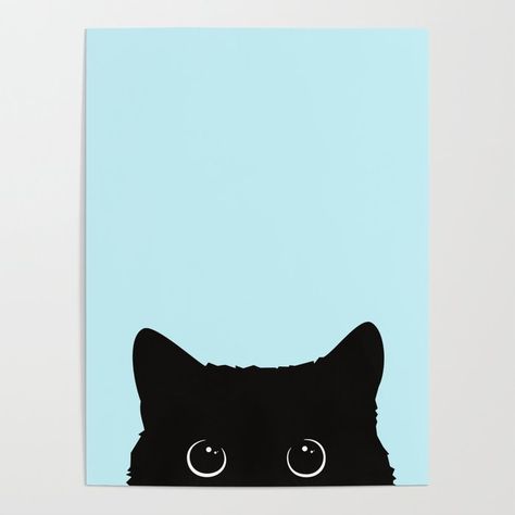 Cats Painting Easy, Easy Cat Art, Cat Easy Painting, Easy Quick Paintings Ideas, Cute Simple Cat Paintings, Painting Ideas On Canvas Cat, Black Cat Painting Easy, Easy Black Cat Painting, Cute Cat Painting