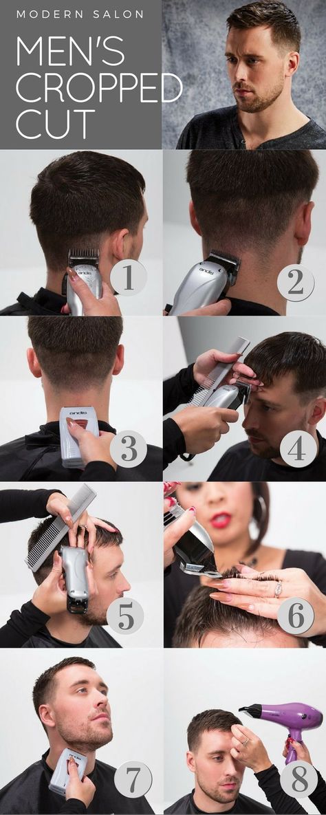 mens cropped cut tutorial Mens Crop Haircut, Comb Over Haircut, Haircut Tip, Crop Haircut, Popular Haircuts, Corte De Cabelo Masculino, Hair Design, Boys Haircuts, Mens Hairstyles Short