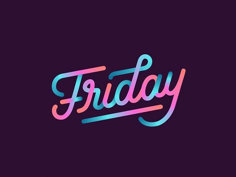 Friday by Ekaterina Vereshchynskaya | Dribbble | Dribbble Hand Fonts, Lettering Letters, Calligraphy Lettering, Hand Type, Branded Content, Cool Lettering, Retro Logo, Typography Letters, Typography Inspiration