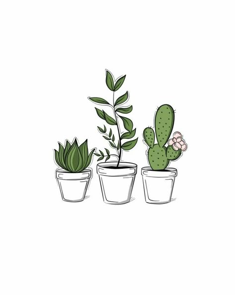 Succulents Art, Succulents Drawing, Plant Cartoon, Succulent Art, 카드 디자인, Plant Wallpaper, Plant Aesthetic, Plant Drawing, Plant Illustration