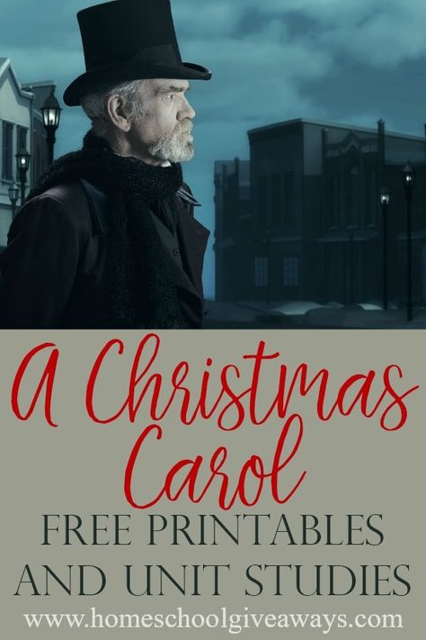 Christmas Carol Characters, A Christmas Carol Revision, Scrooge A Christmas Carol, Literature Unit Studies, Dickens Christmas Carol, Christmas Carol Book, Homeschool Holidays, Unit Studies Homeschool, Christmas Units