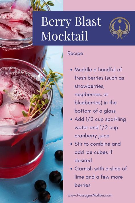 Berry Mocktail Recipes, Alcohol Free Drinks, Slice Of Lime, Moo Moo, Prom 2024, Kitchen Fun, How To Eat Better, Mocktail Recipe, Eat Clean