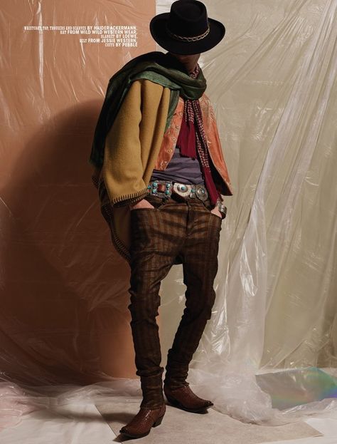 SLP x Wild West - Album on Imgur Cowboy Outfit Inspiration, Colorful Cowboy Outfit, Cowboy Attire Men, Cowboy Fashion Men, Cowboy Clothes For Men, Dapper Cowboy, Cowboy Wizard, Cowboy Fashion For Men, French Cowboy