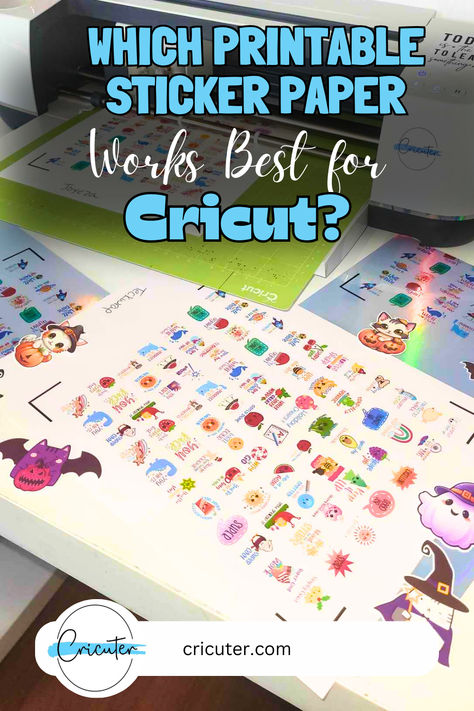 Looking for the best printable sticker paper for your Cricut projects? This guide reviews the top options to help you create durable, vibrant, and professional-quality stickers for crafts, planners, or your small business. Click to discover the best brands and tips for success! Cricut Sticker Paper, Downloadable Stickers, Printable Sticker Paper, Paper To Print, Paper Works, Cricut Tips, Print Transfer, Tips For Success, Cricut Tutorials