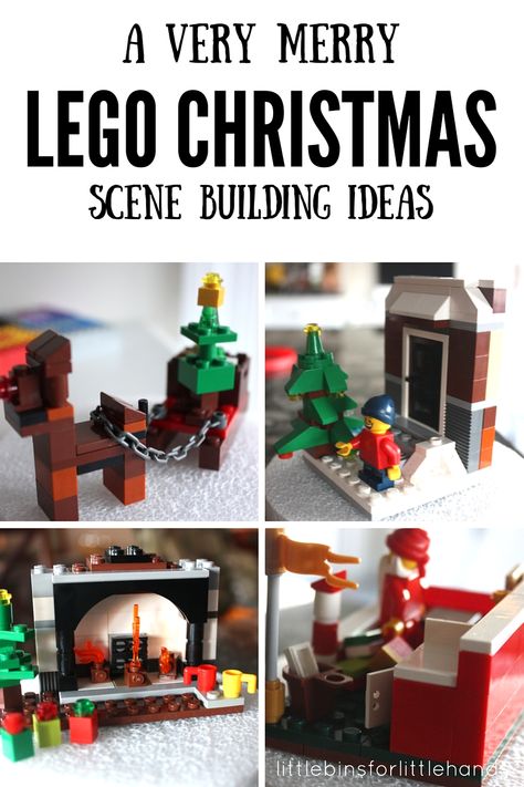 LEGO Christmas Building Ideas 25 Days LEGO Countdown Calendar Advent Lego Christmas Ideas, Christmas Building, Lego Christmas Village, Lego Advent Calendar, Lego Poster, Lego Advent, Lego Winter, Calendar Advent, Lego Challenge