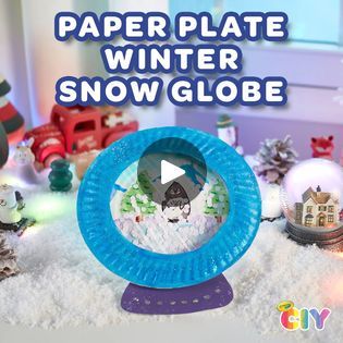 20K views · 65 reactions | CIY: Paper Plate Winter Snow Globe | Shake it up! Create a DIY snow globe at home with our fun and easy paper plate craft for kids. ❄️ | By Crayola | Facebook Paper Plate Snow Globe, Winter Snow Globe, Snow Globe Crafts, Paper Plate Craft, Diy Snow, Paper Plate Crafts For Kids, Diy Snow Globe, Paper Plate Crafts, Plate Crafts