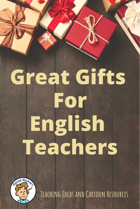 Great Gifts for English Teachers - David Rickert English Teacher Gifts Ideas, Gifts For English Teachers, Christmas Reading Activities, School Holiday Activities, Teaching High School English, English Teacher Gifts, English Language Arts High School, English Teachers, Kids Talking